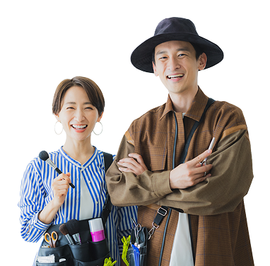 美容師男性と女性
