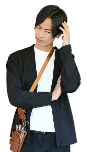 悩んでいる男性