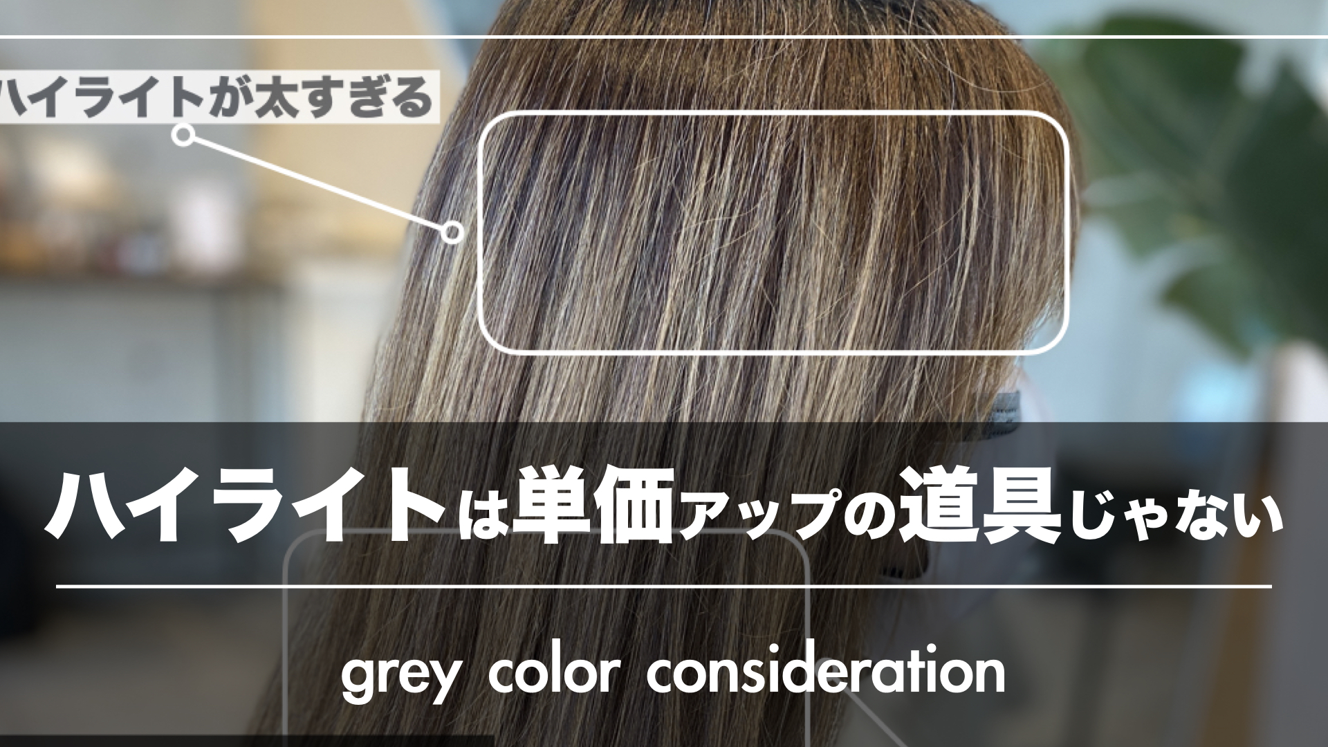 あなたは『単価アップ』のためのハイライトを入れていませんか?