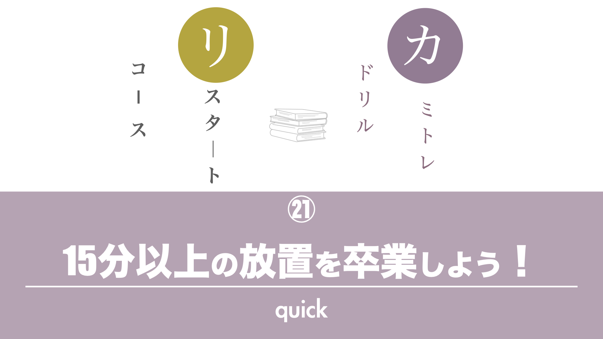 保護中: 【カミトレドリル㉑】15分以上の放置を卒業しよう！